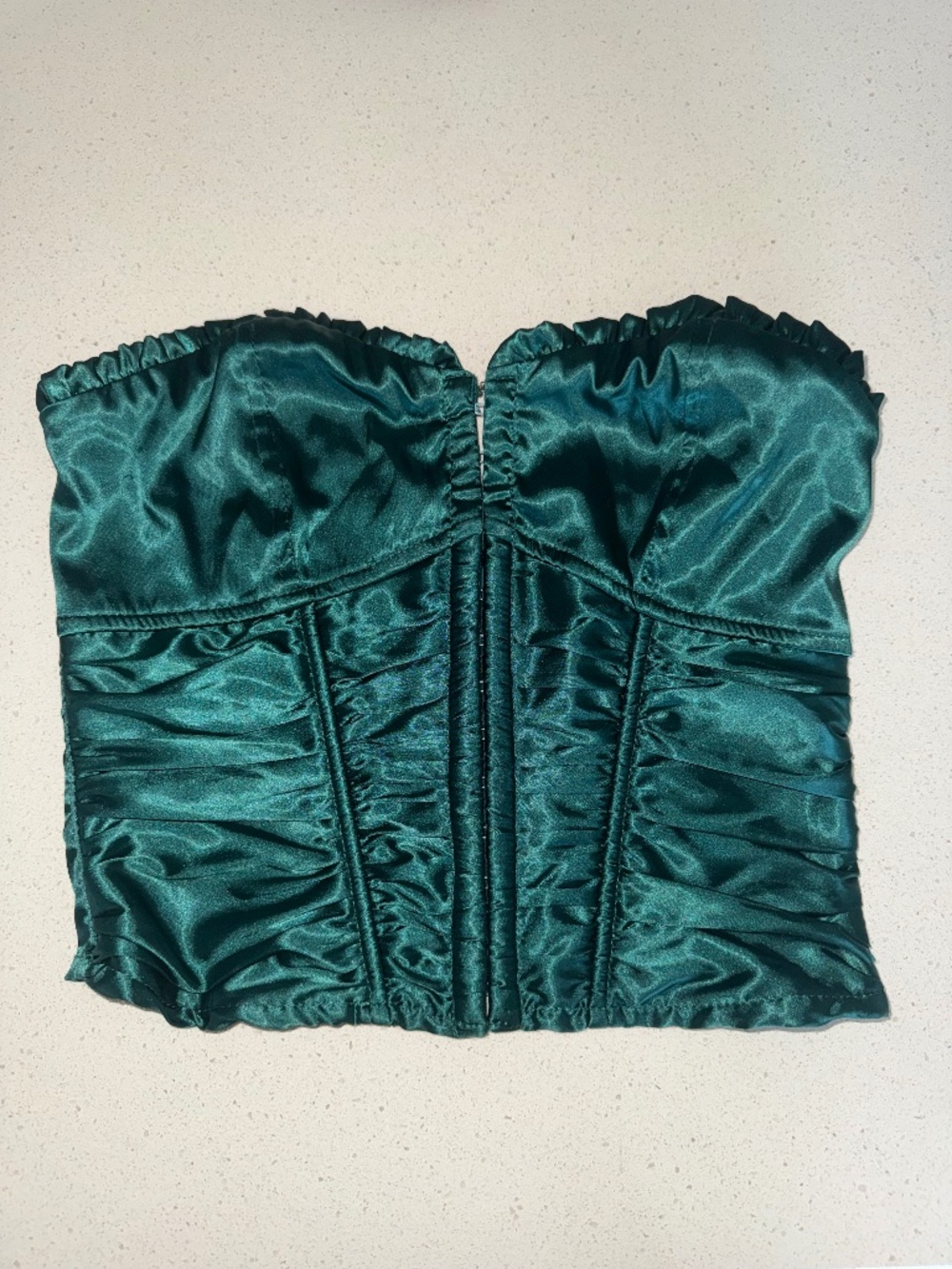 Superdown Emerald Green Corset Top xs